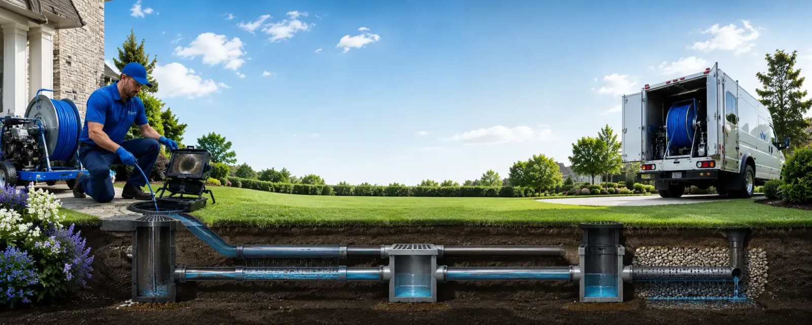 Outdoor drain cleaning information for Onaka, SD